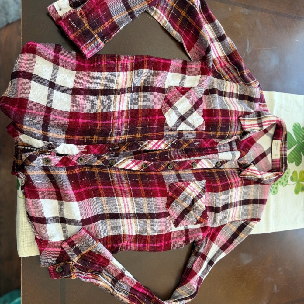 Maurices Multicolor Plaid Shirt